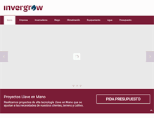 Tablet Screenshot of invergrow.com